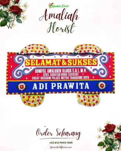 Karangan Bunga Ucapan Selamat di Kutamekar